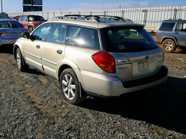 4S4BP61C376333943 - 2007 SUBARU LEGACY OUT TAN photo 3