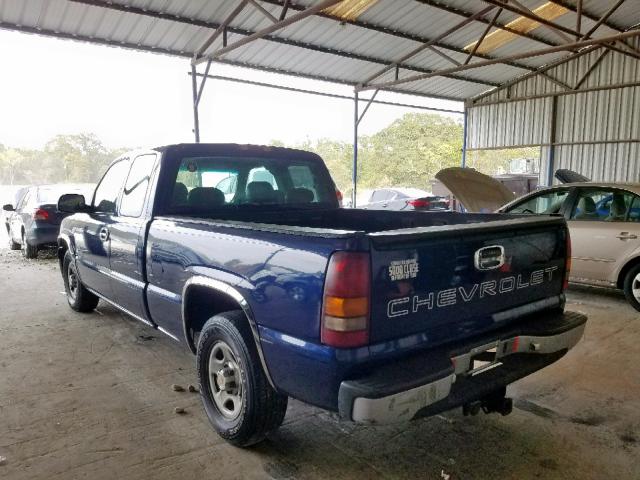 2GCEC19V611257574 - 2001 CHEVROLET SILVERADO BLUE photo 3