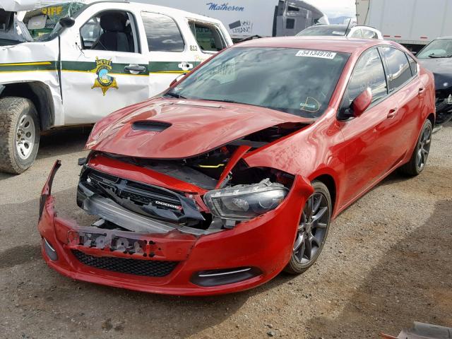 1C3CDFFH1GD808477 - 2016 DODGE DART SXT S RED photo 2