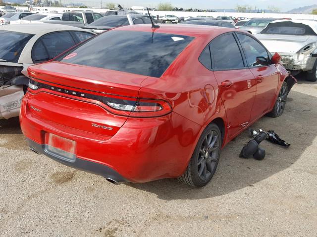 1C3CDFFH1GD808477 - 2016 DODGE DART SXT S RED photo 4