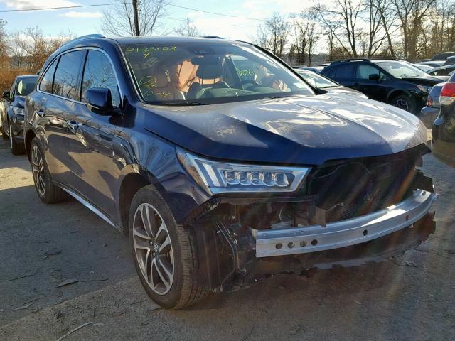 5FRYD4H86HB009628 - 2017 ACURA MDX ADVANC BLUE photo 1