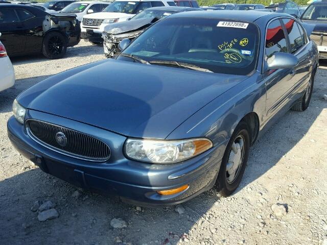 1G4HR54K8YU125216 - 2000 BUICK LESABRE LI BLUE photo 2