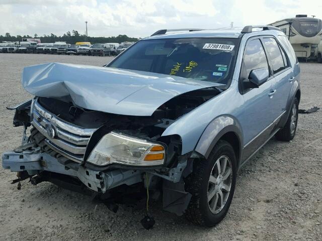 1FMDK02W89GA05606 - 2009 FORD TAURUS X S BLUE photo 2