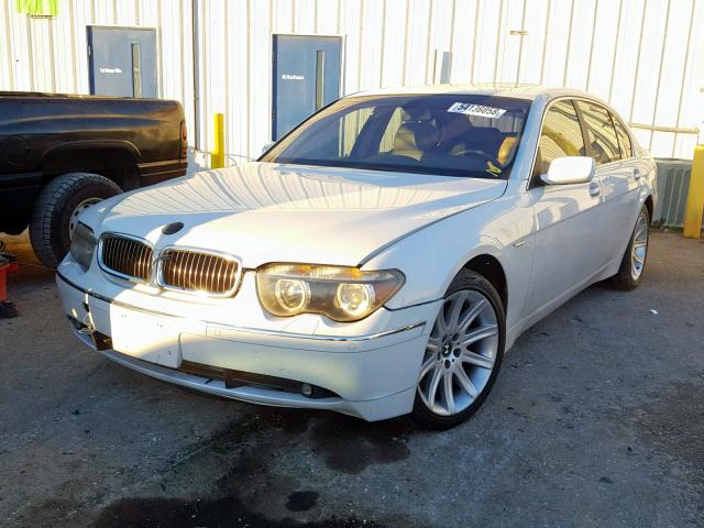 WBAGN63423DR09658 - 2003 BMW 745 LI WHITE photo 2