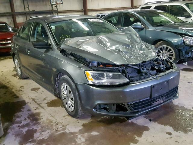 3VW1K7AJ2DM350065 - 2013 VOLKSWAGEN JETTA BASE GRAY photo 1