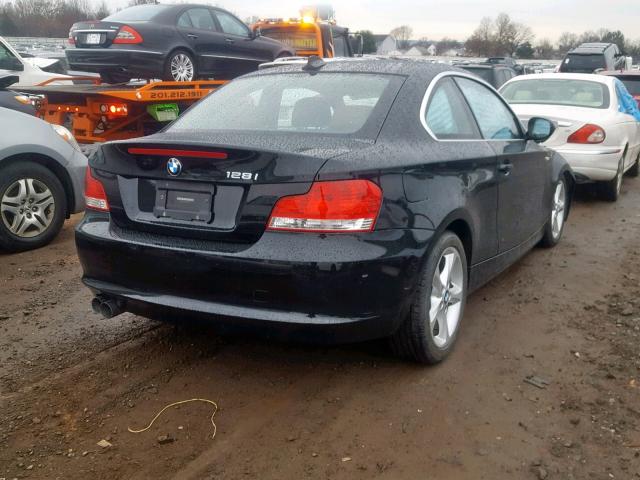 WBAUP9C57BVF46468 - 2011 BMW 128 I BLACK photo 4