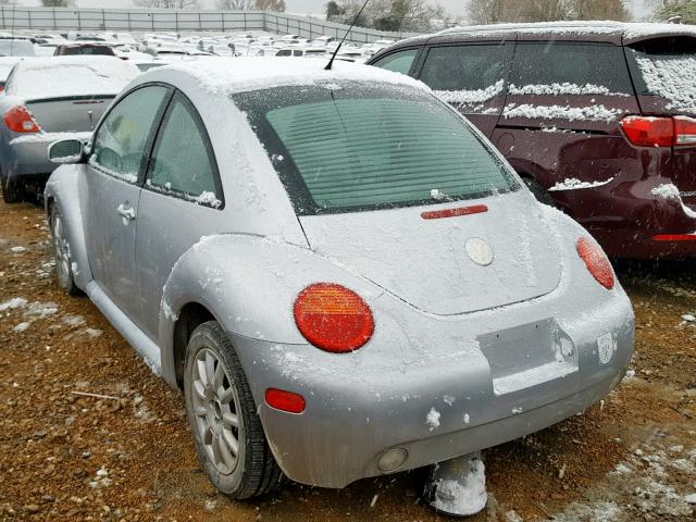 3VWCK31C74M415799 - 2004 VOLKSWAGEN NEW BEETLE GRAY photo 3