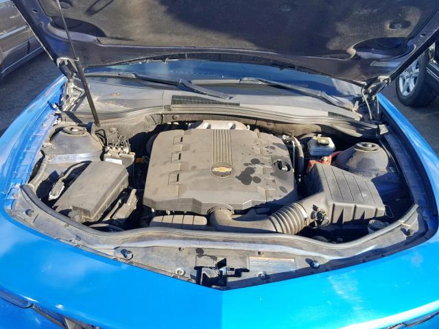 2G1FA1EV2A9204266 - 2010 CHEVROLET CAMARO LS BLUE photo 7