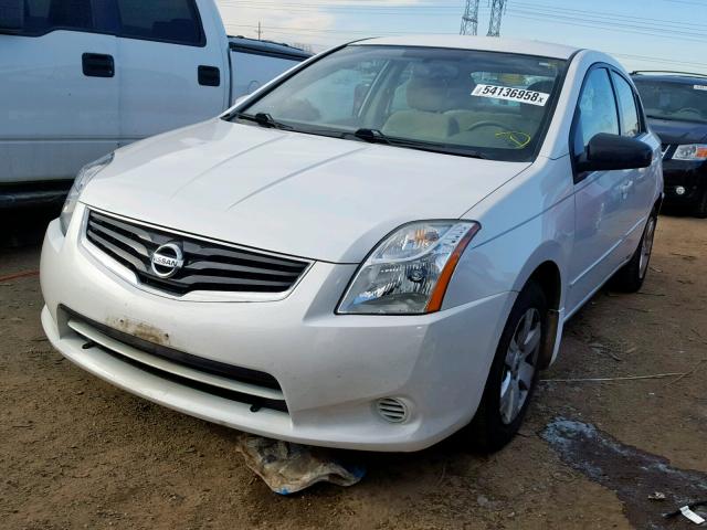 3N1AB6AP6CL772333 - 2012 NISSAN SENTRA 2.0 WHITE photo 2