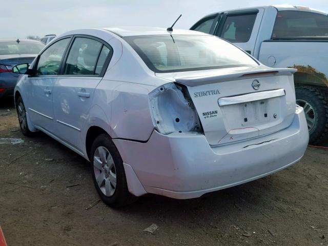 3N1AB6AP6CL772333 - 2012 NISSAN SENTRA 2.0 WHITE photo 3