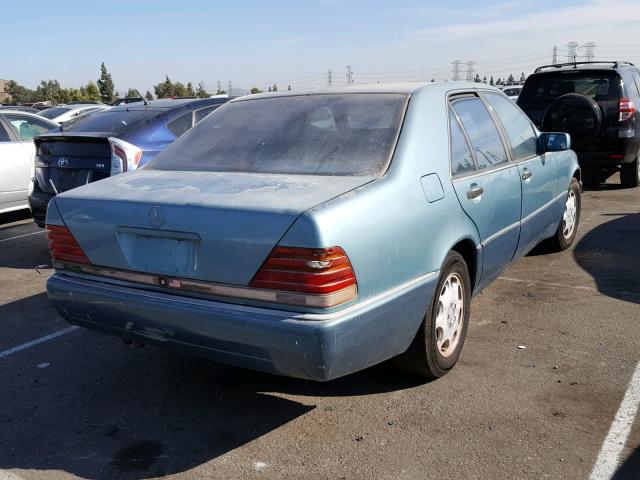 WDBGA32E6PA097083 - 1993 MERCEDES-BENZ 300 SE TEAL photo 4