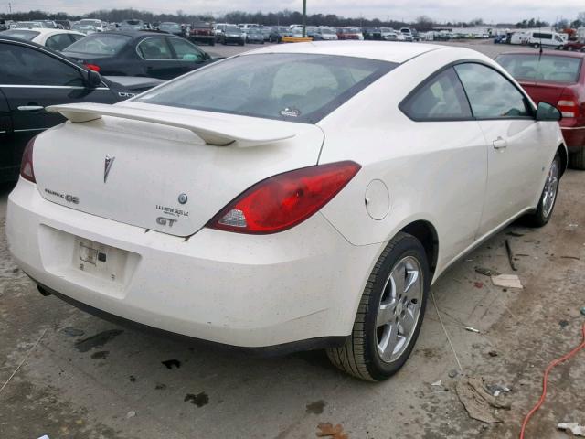 1G2ZH18N674204976 - 2007 PONTIAC G6 GT WHITE photo 4