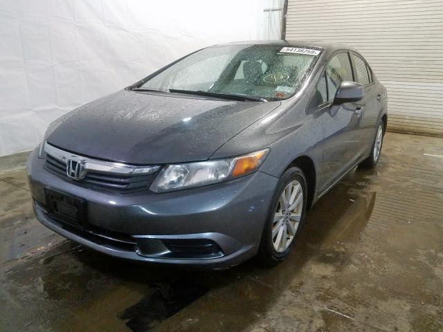 2HGFB2F85CH532875 - 2012 HONDA CIVIC EX GRAY photo 2