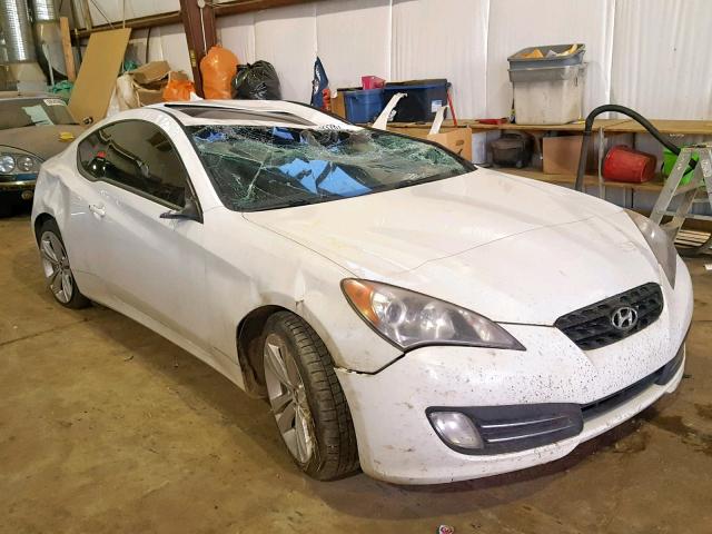 KMHHU6KH7AU016490 - 2010 HYUNDAI GENESIS CO WHITE photo 1