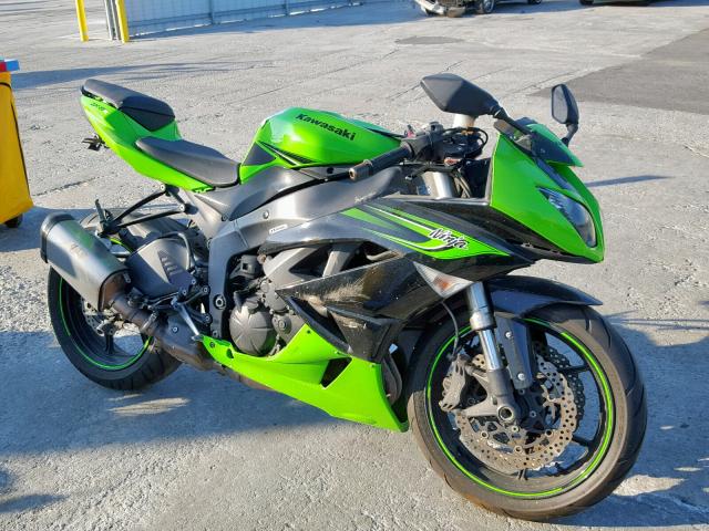 JKAZX4R10BA025798 - 2011 KAWASAKI ZX600 R GREEN photo 1