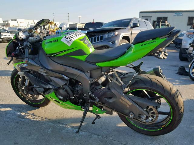 JKAZX4R10BA025798 - 2011 KAWASAKI ZX600 R GREEN photo 3