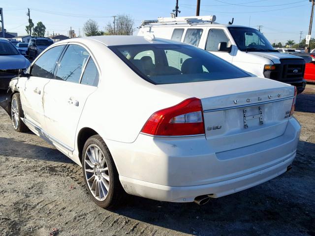 YV1852AR0A1114034 - 2010 VOLVO S80 V8 WHITE photo 3