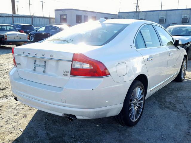 YV1852AR0A1114034 - 2010 VOLVO S80 V8 WHITE photo 4