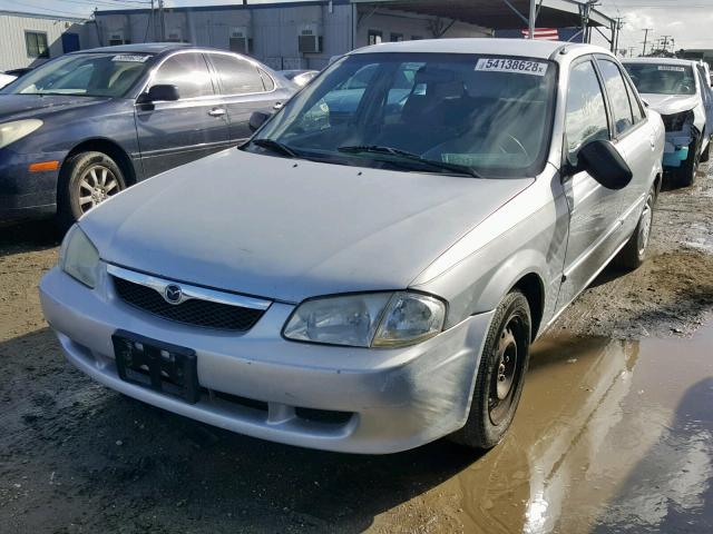 JM1BJ2225Y0276167 - 2000 MAZDA PROTEGE DX SILVER photo 2