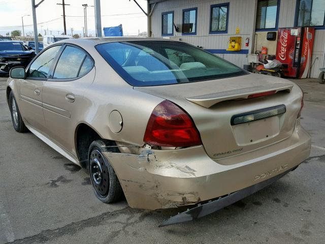 2G2WP522251299895 - 2005 PONTIAC GRAND PRIX GOLD photo 3