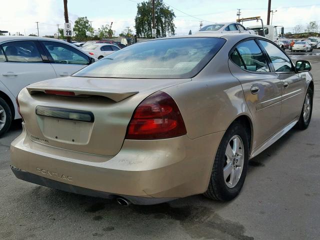 2G2WP522251299895 - 2005 PONTIAC GRAND PRIX GOLD photo 4