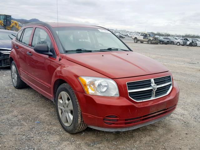 1B3HB48B57D115756 - 2007 DODGE CALIBER SX RED photo 1