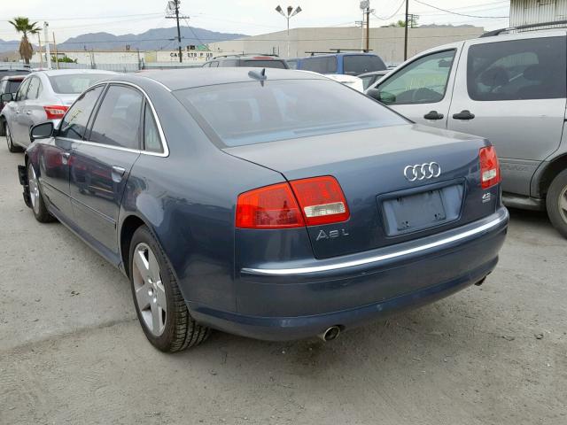 WAUML44E46N015762 - 2006 AUDI A8 L QUATT BLUE photo 3