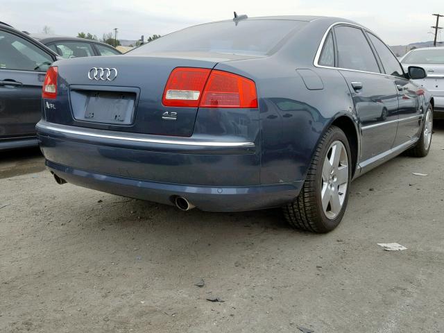 WAUML44E46N015762 - 2006 AUDI A8 L QUATT BLUE photo 4