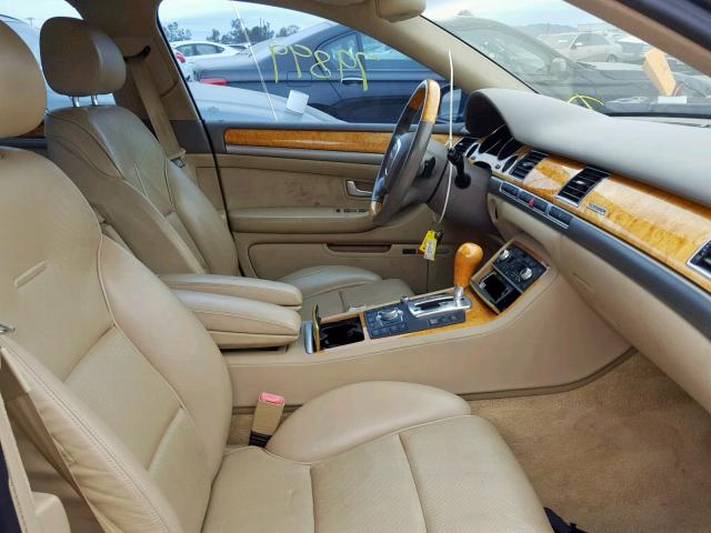 WAUML44E46N015762 - 2006 AUDI A8 L QUATT BLUE photo 5