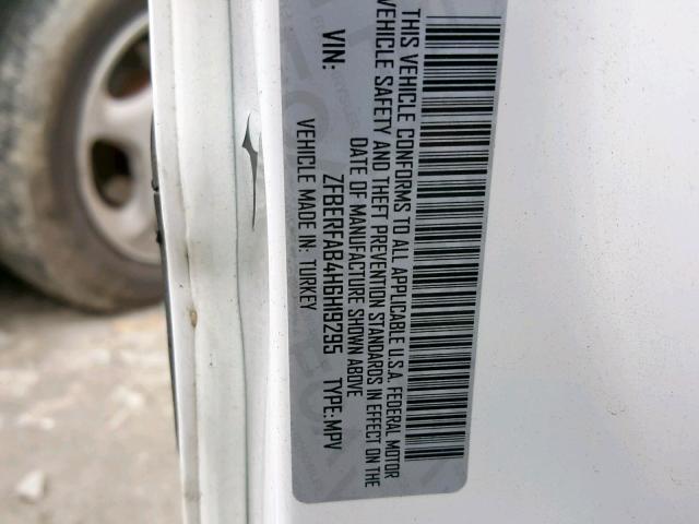 ZFBERFAB4H6H19295 - 2017 RAM PROMASTER 白色 照片 10