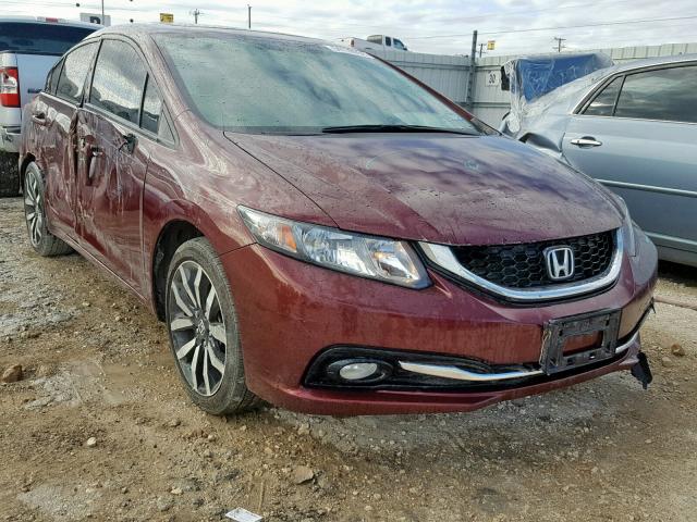 2HGFB2F94FH546084 - 2015 HONDA CIVIC EXL MAROON photo 1