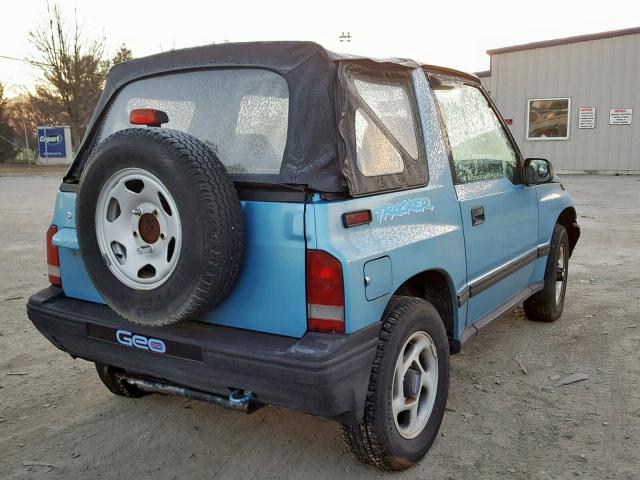 2CNBJ1864S6907361 - 1995 GEO TRACKER BLUE photo 4