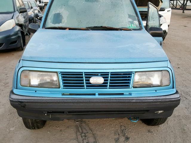 2CNBJ1864S6907361 - 1995 GEO TRACKER BLUE photo 7