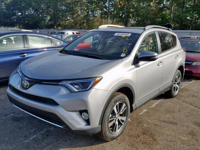 2T3RFREV9JW748841 - 2018 TOYOTA RAV4 ADVEN SILVER photo 2