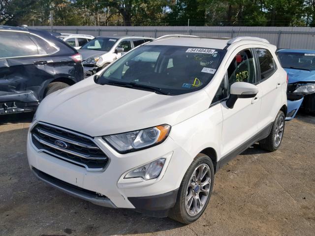 MAJ3P1VE9JC188476 - 2018 FORD ECOSPORT T WHITE photo 2