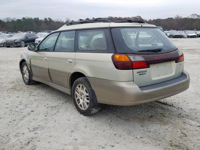 4S3BH686947609324 - 2004 SUBARU LEGACY OUT GREEN photo 3