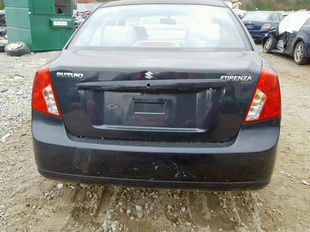 KL5JD56Z16K335119 - 2006 SUZUKI FORENZA BLACK photo 9