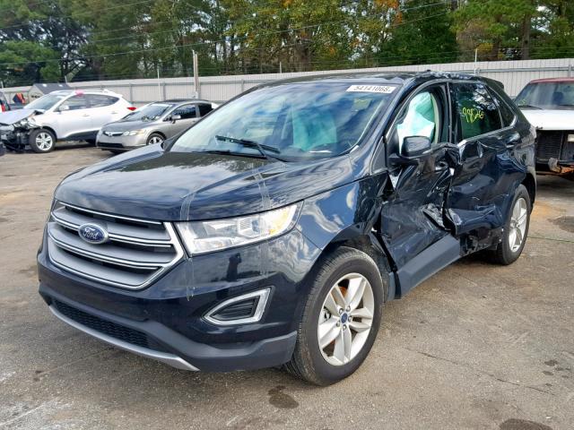 2FMPK3J83GBB59405 - 2016 FORD EDGE SEL BLACK photo 2