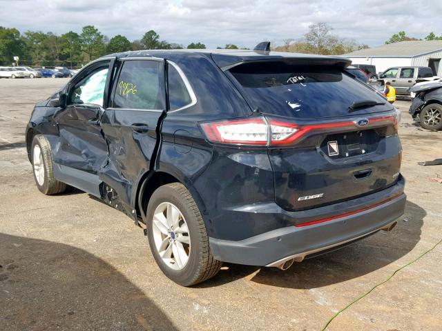 2FMPK3J83GBB59405 - 2016 FORD EDGE SEL BLACK photo 3