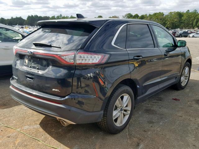 2FMPK3J83GBB59405 - 2016 FORD EDGE SEL BLACK photo 4