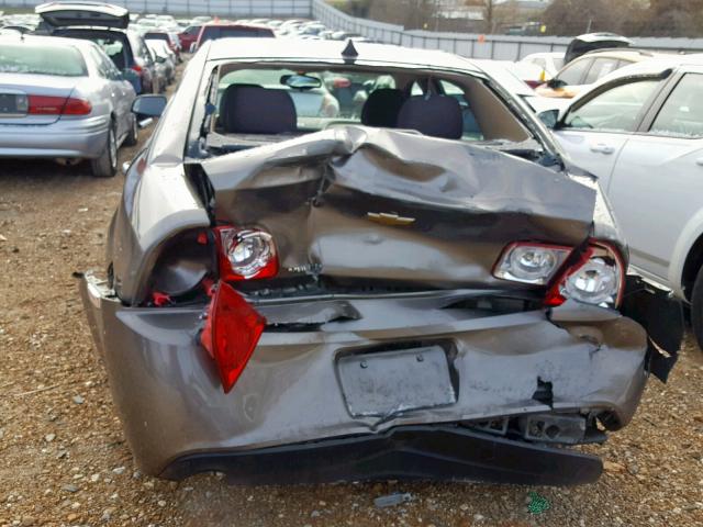 1G1ZB5E00CF272548 - 2012 CHEVROLET MALIBU LS ნაცრისფერი ფოტო 9