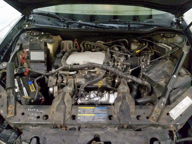 2G1WF55E159373273 - 2005 CHEVROLET IMPALA BLACK photo 7