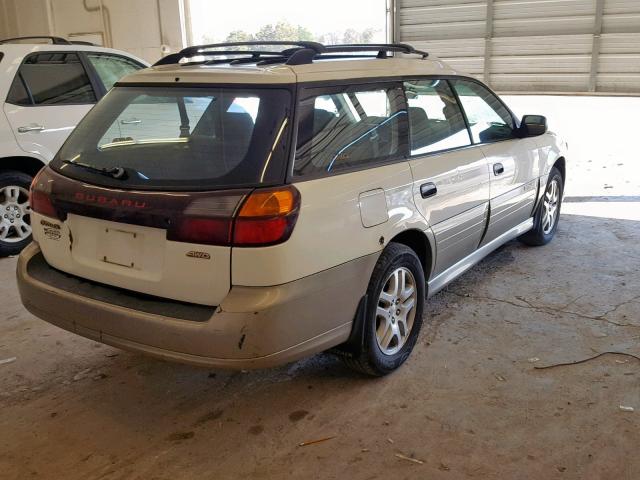 4S3BH6652Y7664827 - 2000 SUBARU LEGACY OUT WHITE photo 4