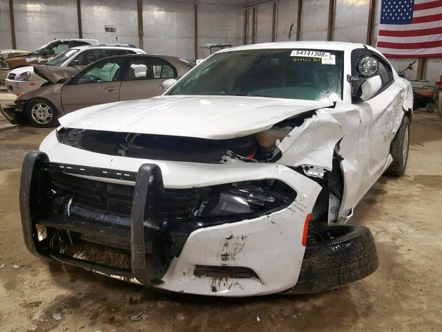 2C3CDXKTXHH624031 - 2017 DODGE CHARGER PO WHITE photo 2