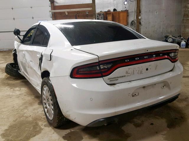 2C3CDXKTXHH624031 - 2017 DODGE CHARGER PO WHITE photo 3