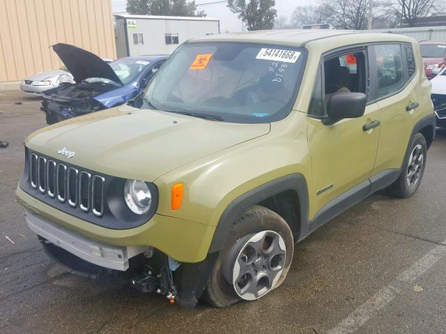 ZACCJAAT0FPB55974 - 2015 JEEP RENEGADE S 绿色 照片 2