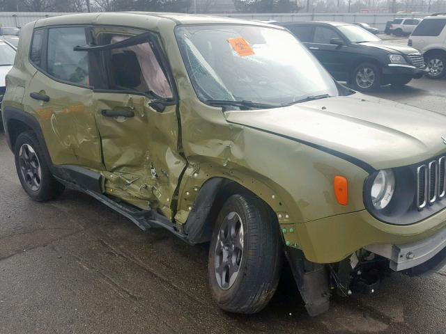 ZACCJAAT0FPB55974 - 2015 JEEP RENEGADE S 绿色 照片 9