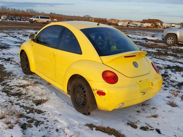 3VWCC21C4YM429236 - 2000 VOLKSWAGEN NEW BEETLE ყვითელი ფოტო 3