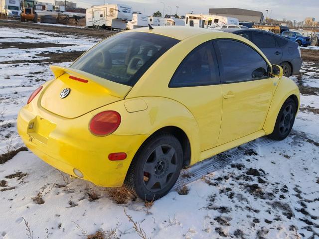 3VWCC21C4YM429236 - 2000 VOLKSWAGEN NEW BEETLE ყვითელი ფოტო 4