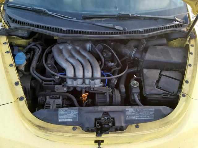 3VWCC21C4YM429236 - 2000 VOLKSWAGEN NEW BEETLE ყვითელი ფოტო 7